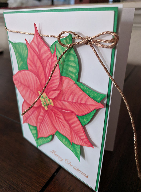 Poinsettia Card By Jen