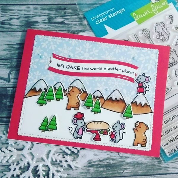 "Bake the World a Better Place" Winter Card