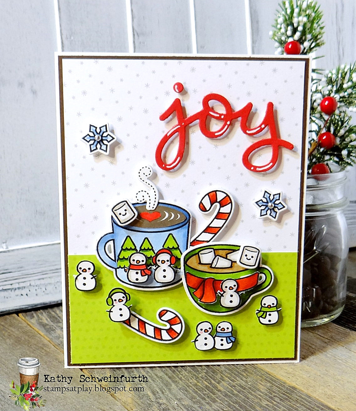 Snowmen In My Cocoa by Kathy