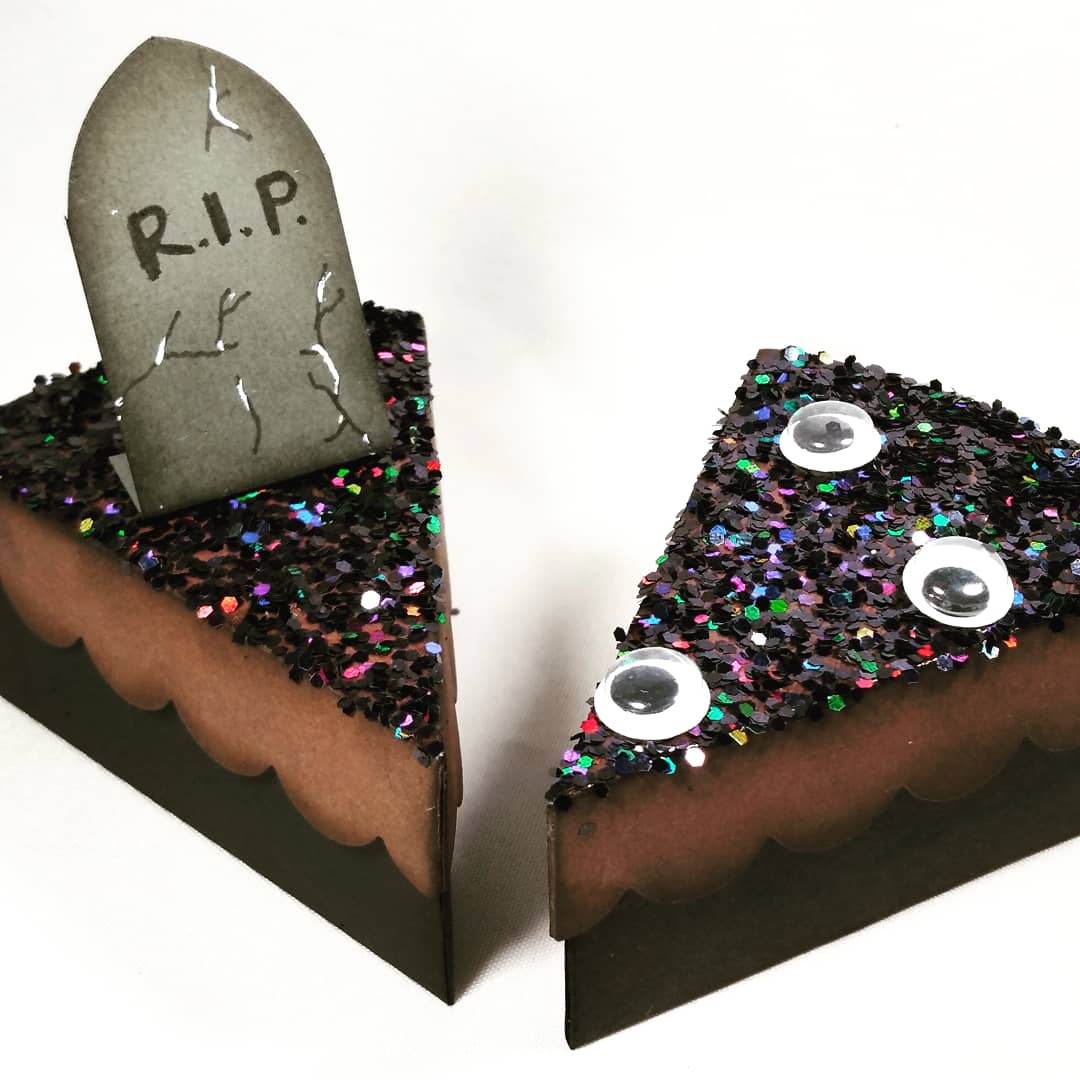 Glittered Graveyard Cake by Cindy