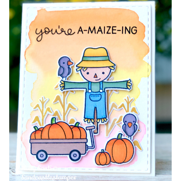 Lawn Fawn Happy Harvest Card