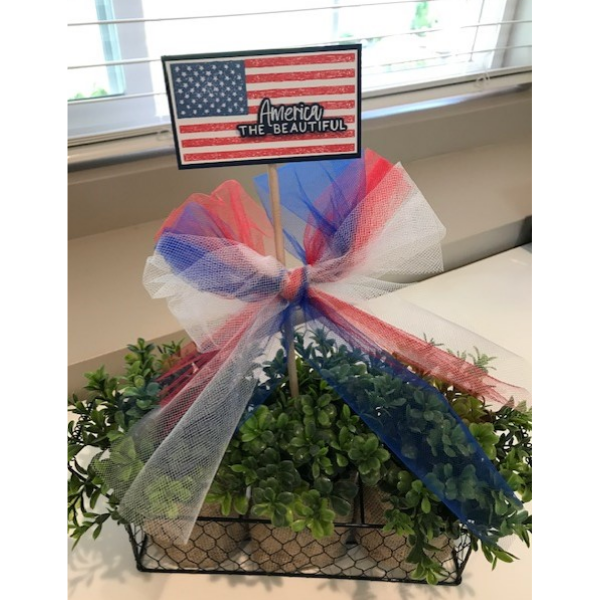 American Flag Place Cards & Centerpiece Pick