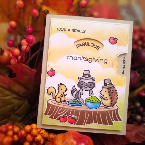 Thanksgiving Reveal Wheel Card