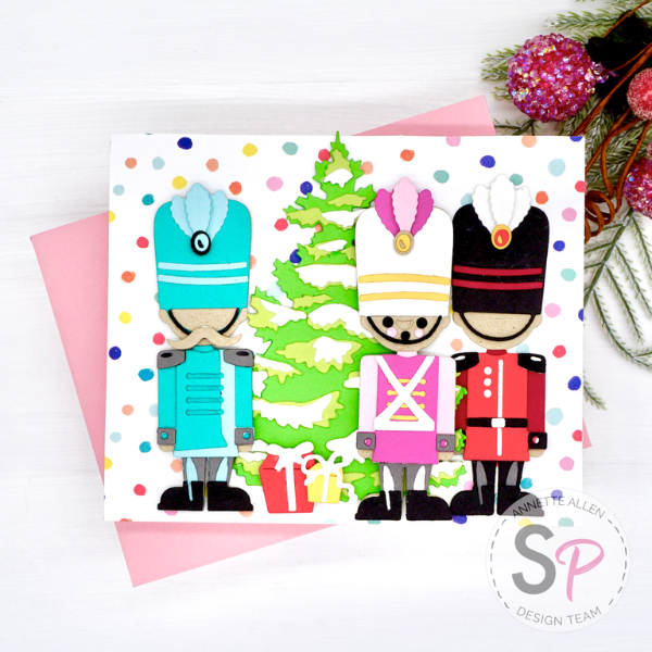 Colorful Christmas Card by Annette