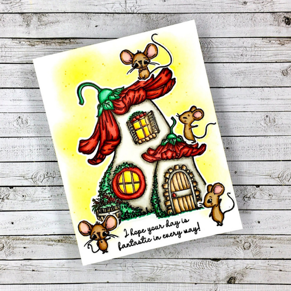 Colorado Craft Company Mouse House Card by Beata