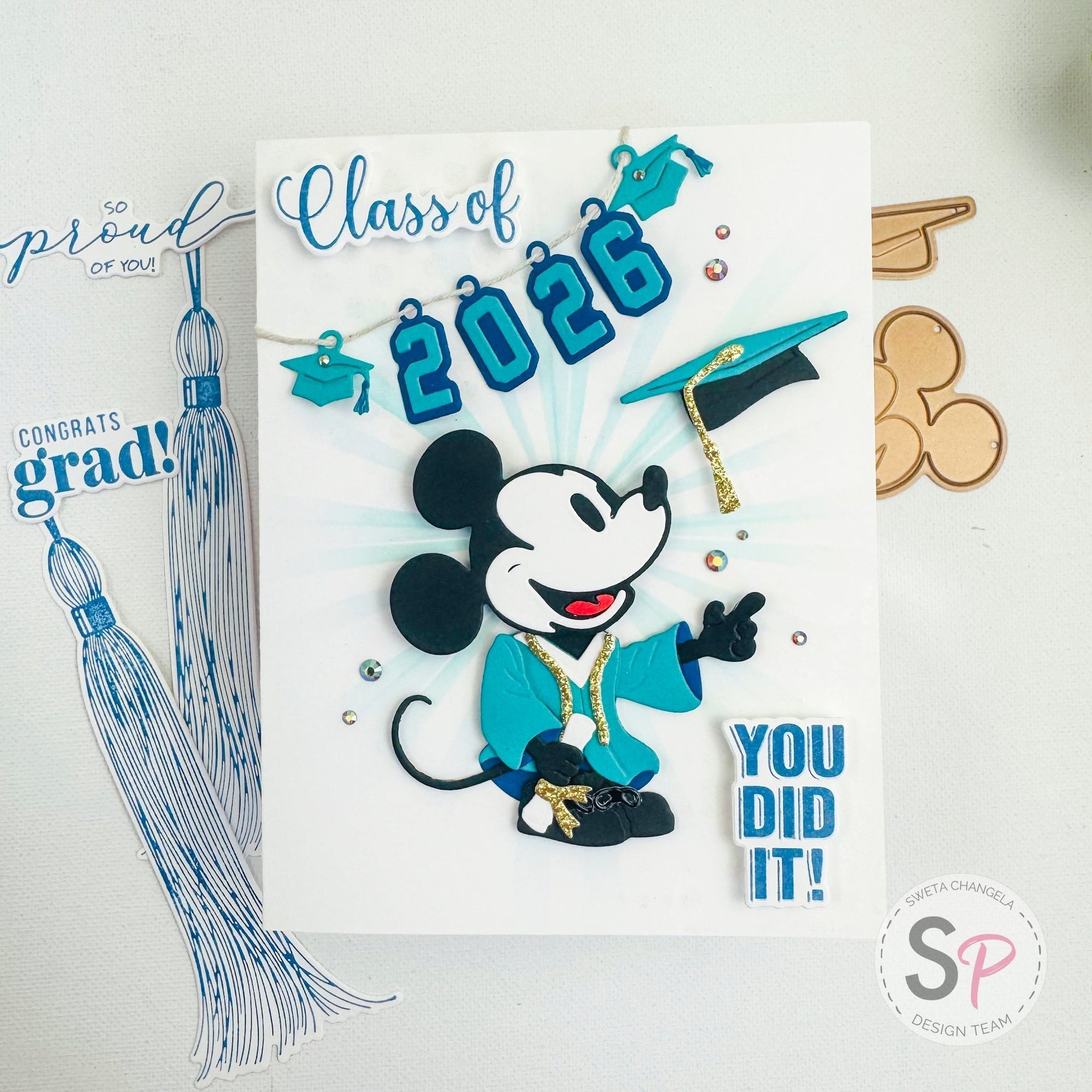 Class of 2026 - Classic Mouse Graduation Card - Spellbinders