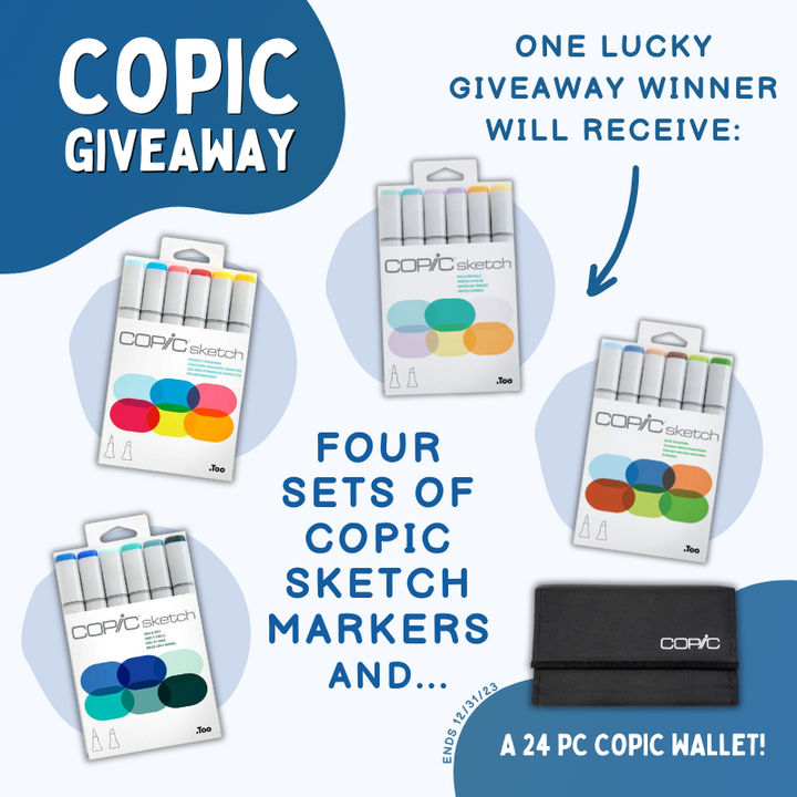 Giveaway: Copic Sketch Markers + Copic Wallet - December 2023