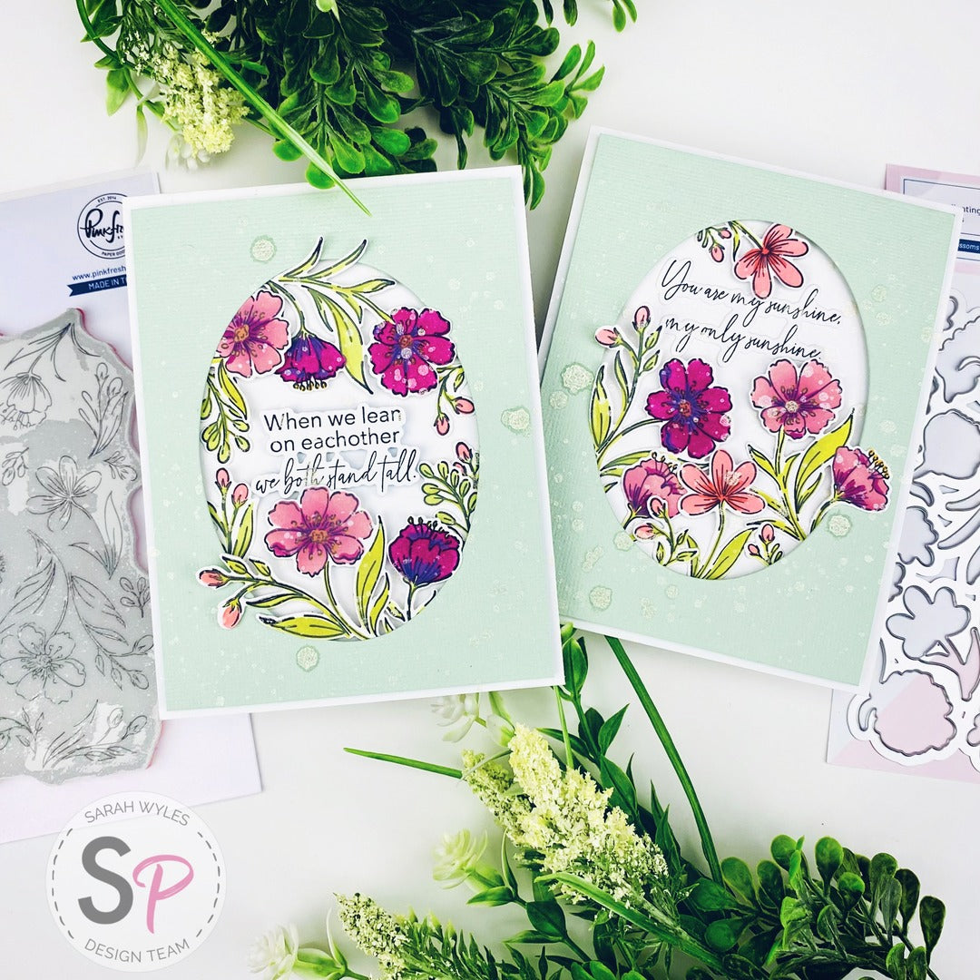 Pinkfresh Studio | Breezy Blossoms | Card Making tutorial