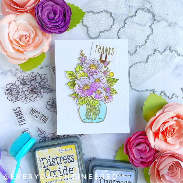 Floral Bouquet (with Honey Bee Stamps) by Farhana