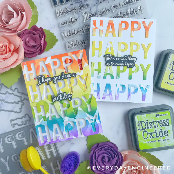 Divided Shaker Card (plus a bonus card!) (with Honey Bee Stamps) by Farhana