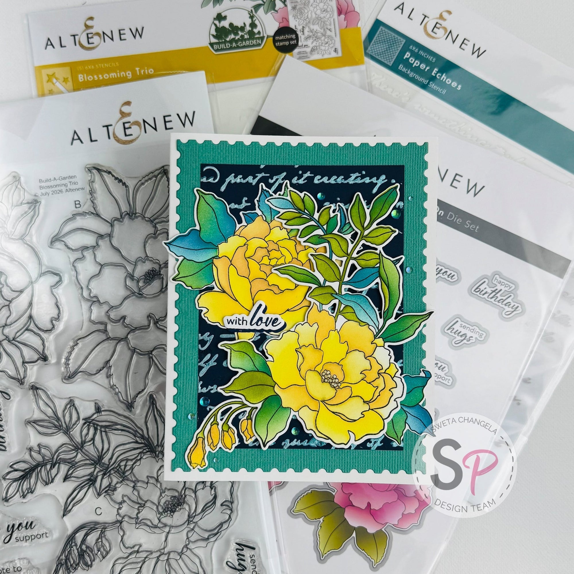 Altenew | Blossoming Trio Floral Card