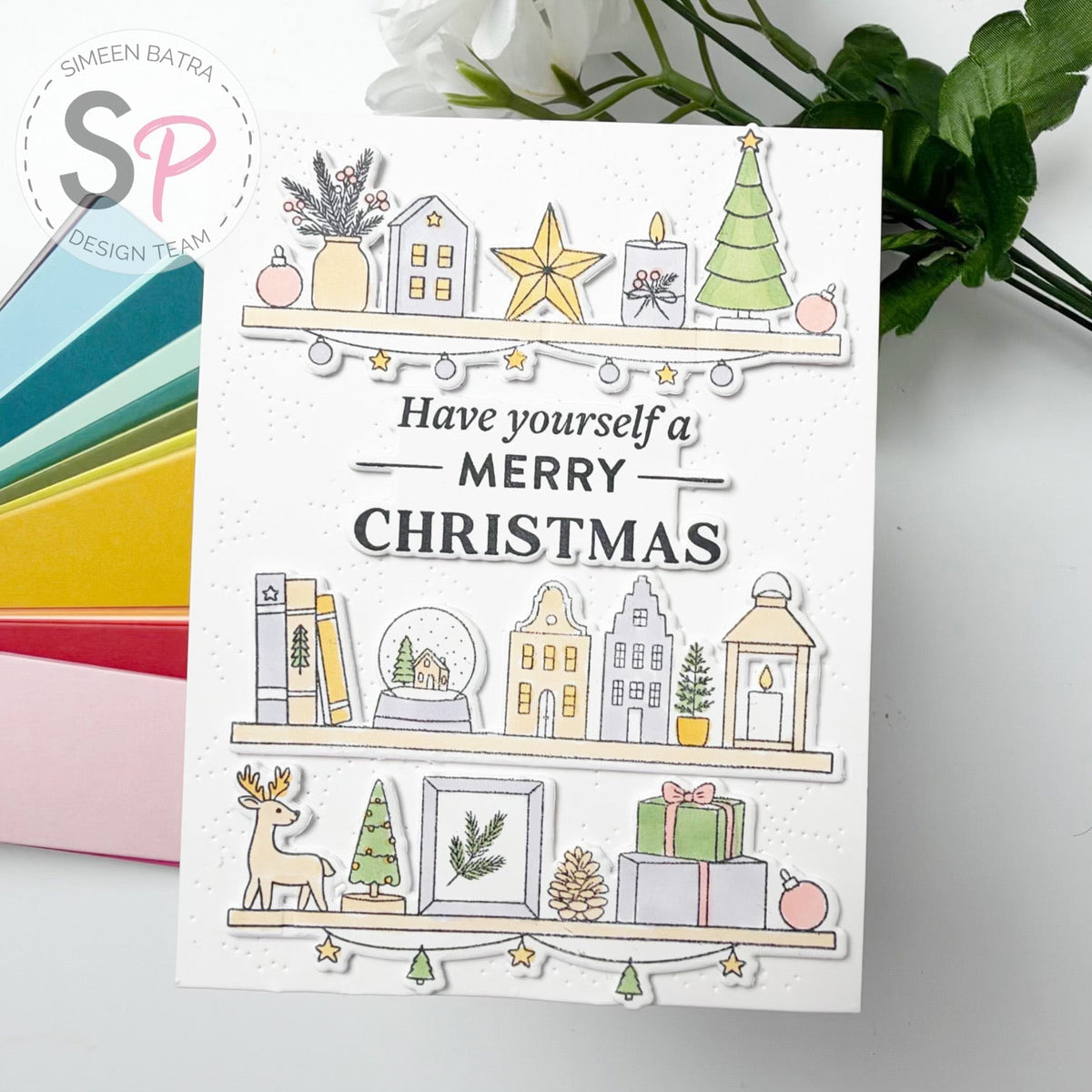 Christmas Shelves with Pinkfresh Studio