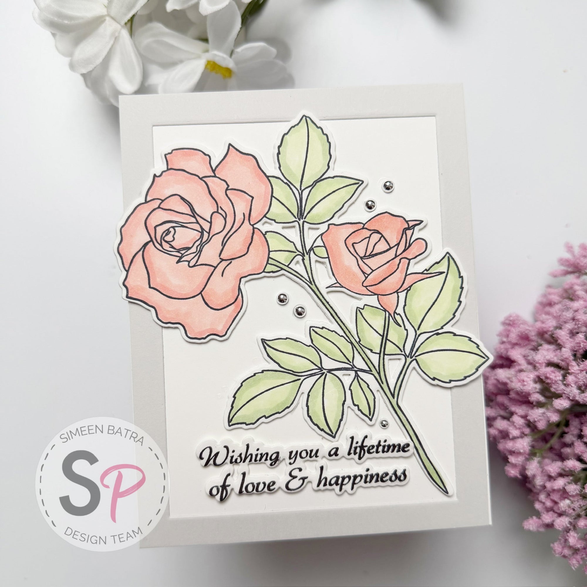 Creating a Soft Floral Card with Gina K. Designs