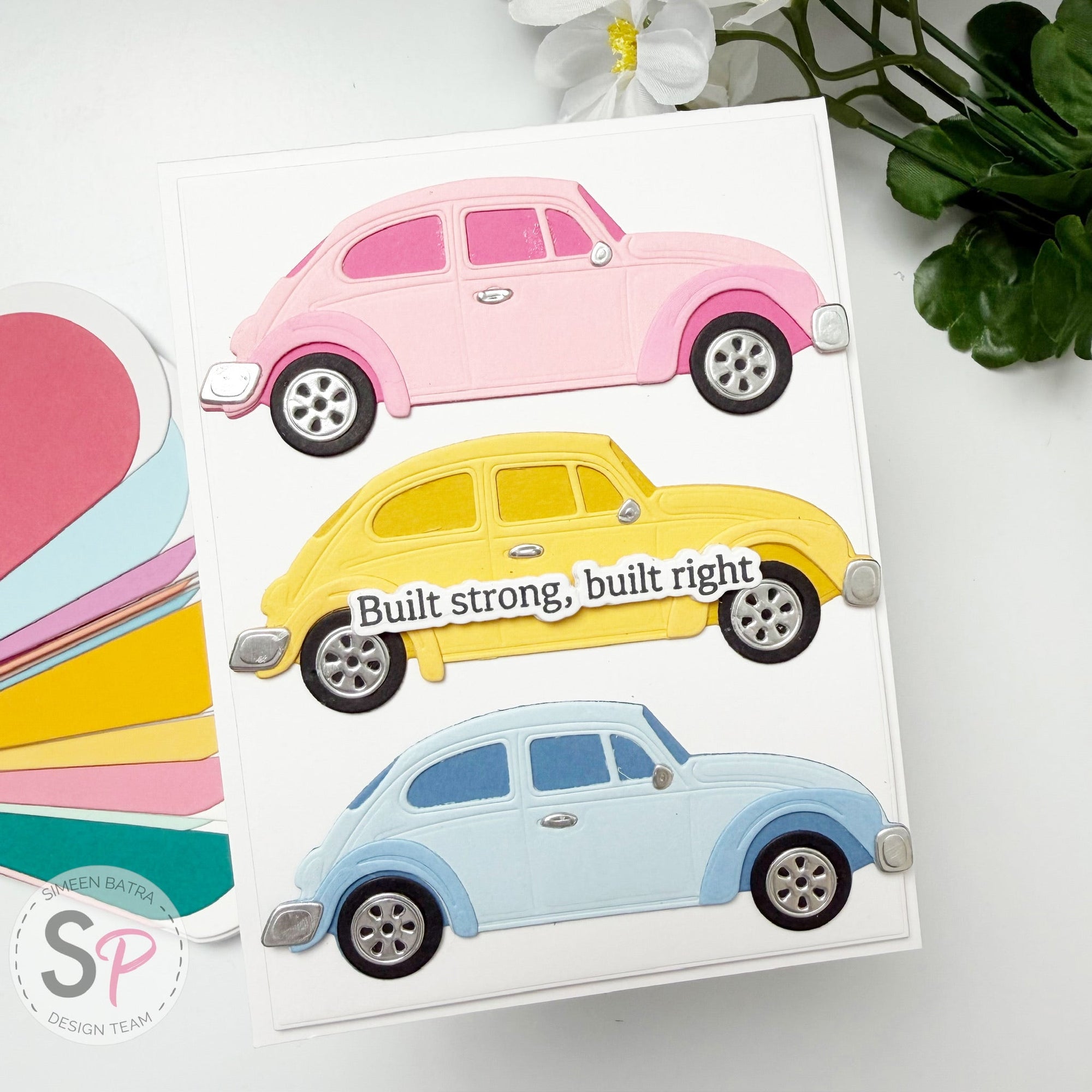 Bright & Playful Layers with Vintage Bug Dies