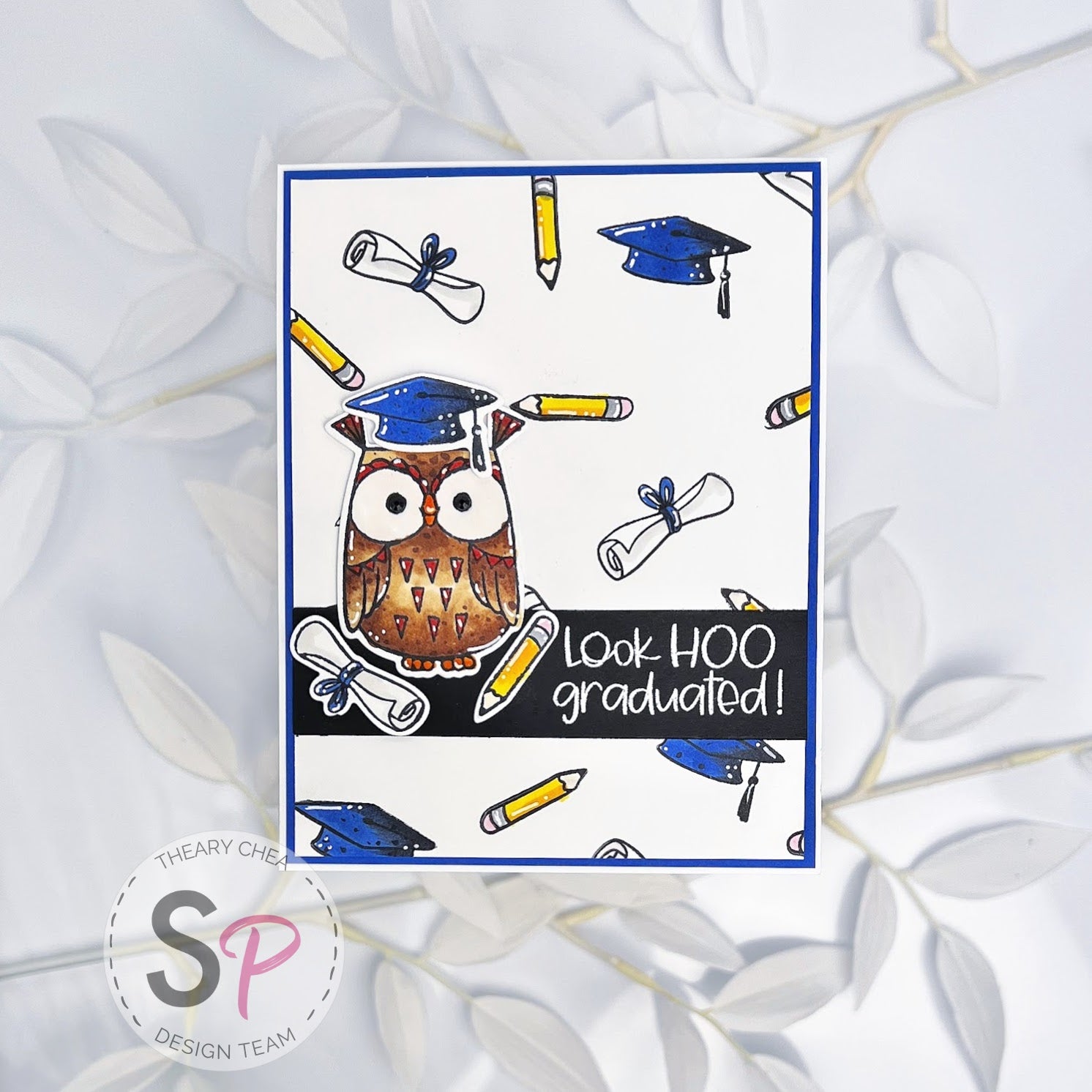 Catherine Pooler Designs | Who's Hoo Graduation Card