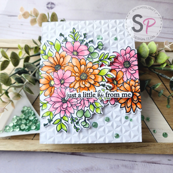 Tri-Fold Spring Daisies with Honey Bee Stamps