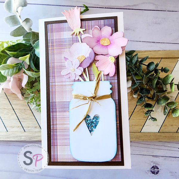 Mini-Slimline Wildflower Card featuring Sizzix