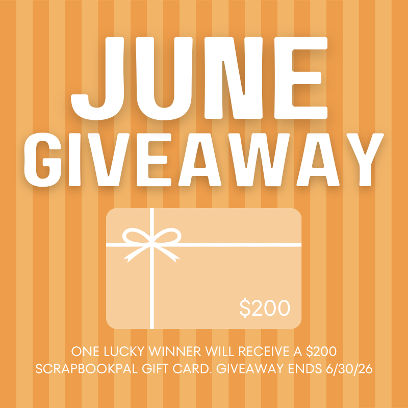 Giveaway: $200 ScrapbookPal Gift Card - June 2026