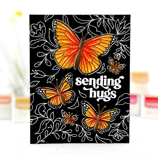 Spellbinders Butterfly-Themed Card by Kavya