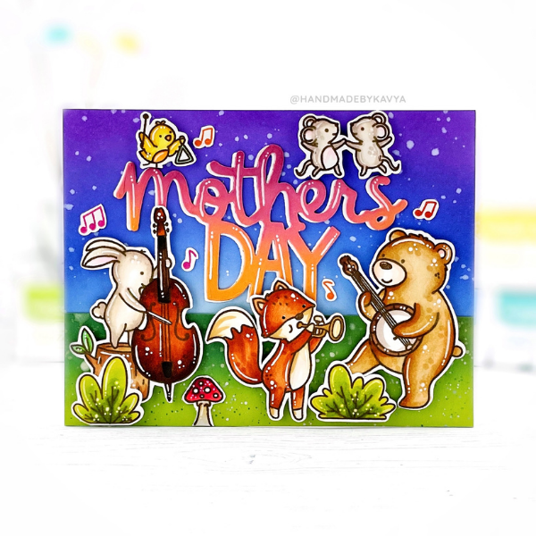 Mother's Day Card (with Lawn Fawn & Avery Elle) by Kavya