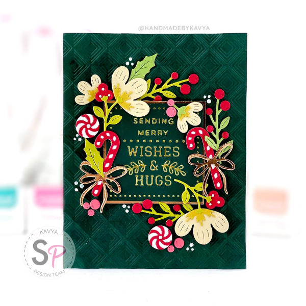 Spellbinders Parcel & Post Christmas Card by Kavya