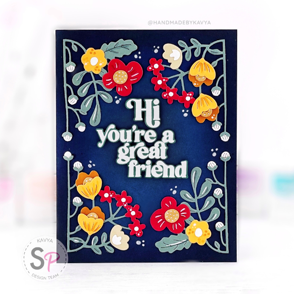 Celebrating Friendship with Floral Reflection by Spellbinders