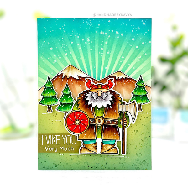 MFT Stamps Viking Card by Kavya