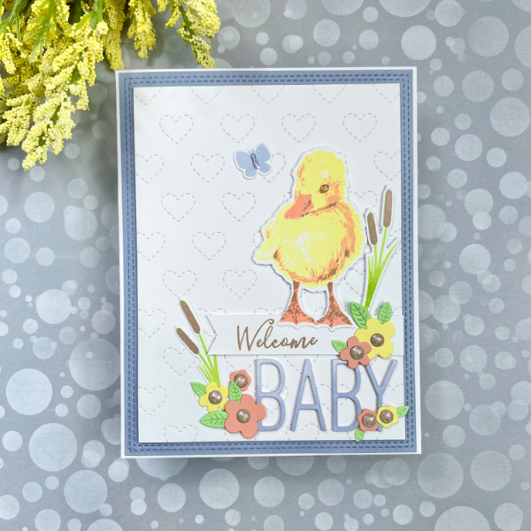 New Baby Card (ft. Hero Arts) by Kreative Kinship