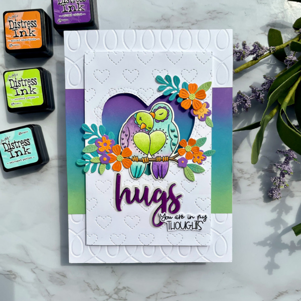 Colorful Lovebirds Card (with Catherine Pooler Designs) by Kreative Kinship