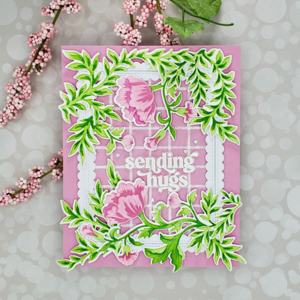 Pinkfresh Studio Blooming Vines Card by Kreative Kinship