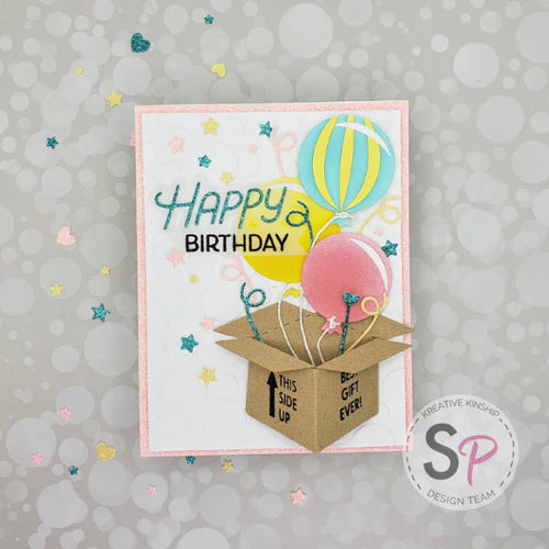 Sample - Festive Birthday Card (ft. Spellbinders) by Kreative Kinship