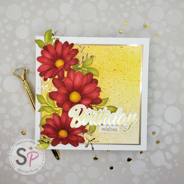 Spellbinders Floral Birthday Card by Kreative Kinship