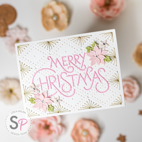 Spellbinders Stylish Merry Christmas Card by Leica