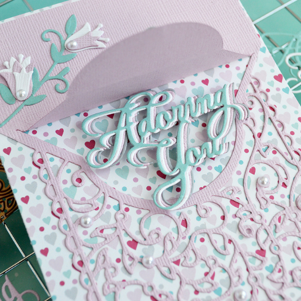 Spellbinders Adoring Fleurette Card by MaryJo