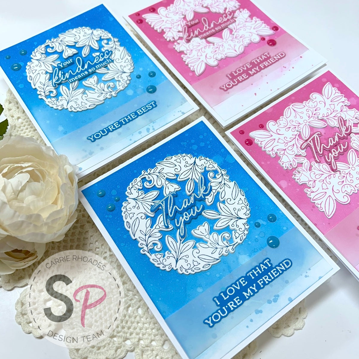 PinkFresh Studios Floral Frames Press Plates – ScrapbookPal