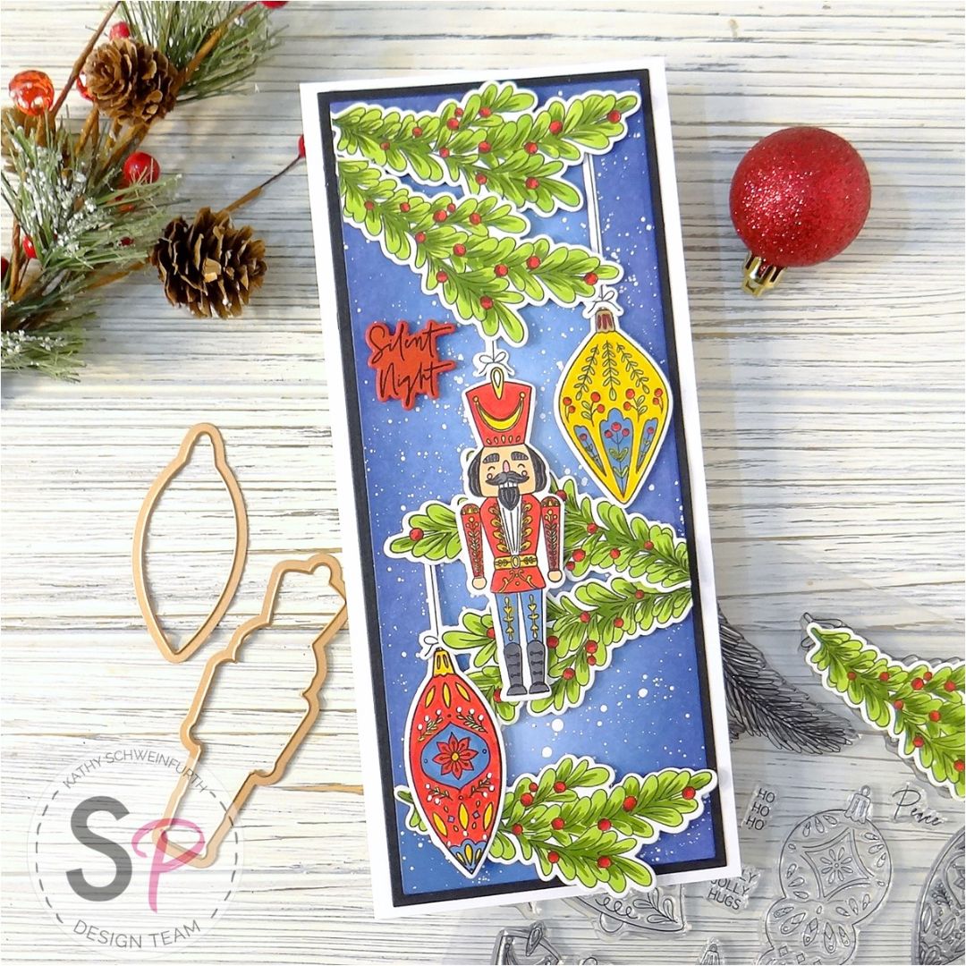 Folk Art Christmas Card by Kathy