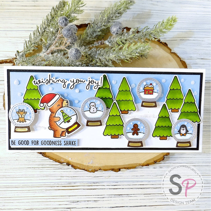 Lawn Fawn Little Snow Globes!