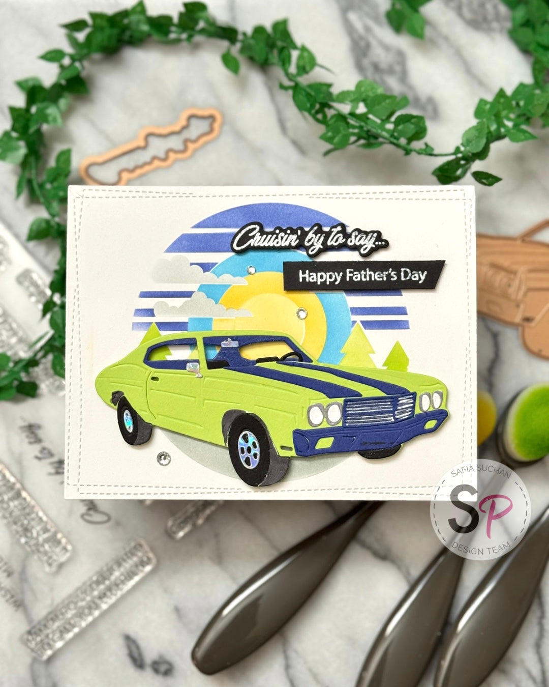 Spellbinders Crusin By - Fathers Day Card