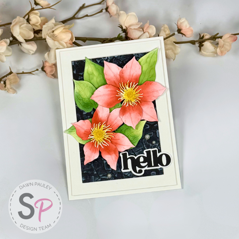 Altenew Clematis Layering Die Set | Card Making Turtorial