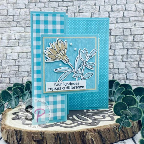 Side Accordion Panel Card Ft Pinkfresh Studio Kindness in Bloom