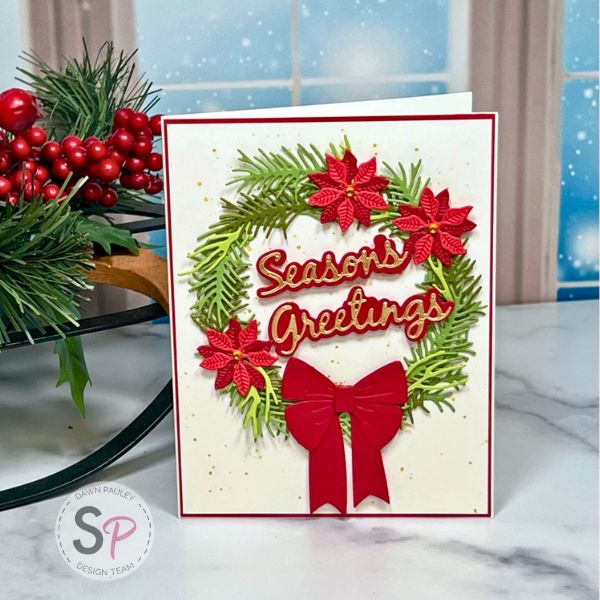 Spellbinders - Beautiful Wreath Collections - Build a Christmas Wreath Card