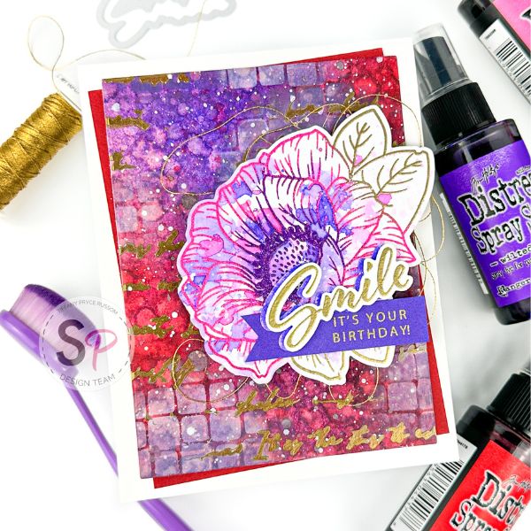 Gina K - Sending You a Smile Mixed Media Card