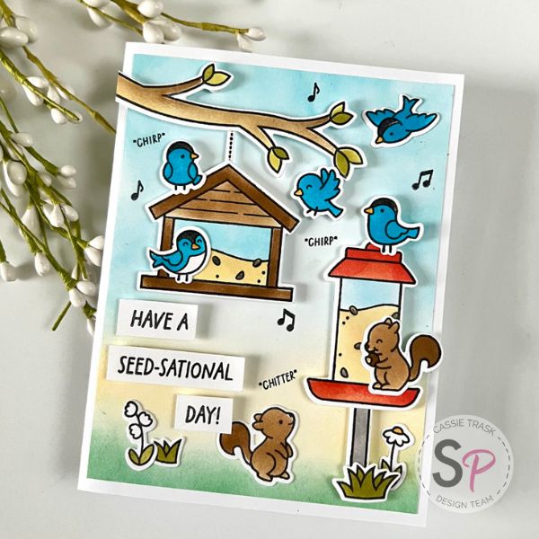 Lawn Fawn | Backyard Bird Feeder Collection | Card Making Tutorial