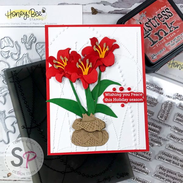 Honey Bee Stamps - Lovely Layers Amaryllis