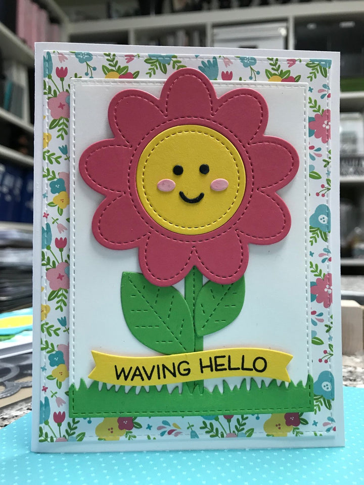 Smiling Flower Cards by Kay