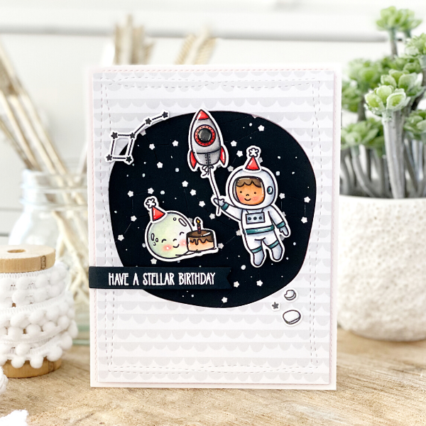 Astronaut Birthday Card by Elena