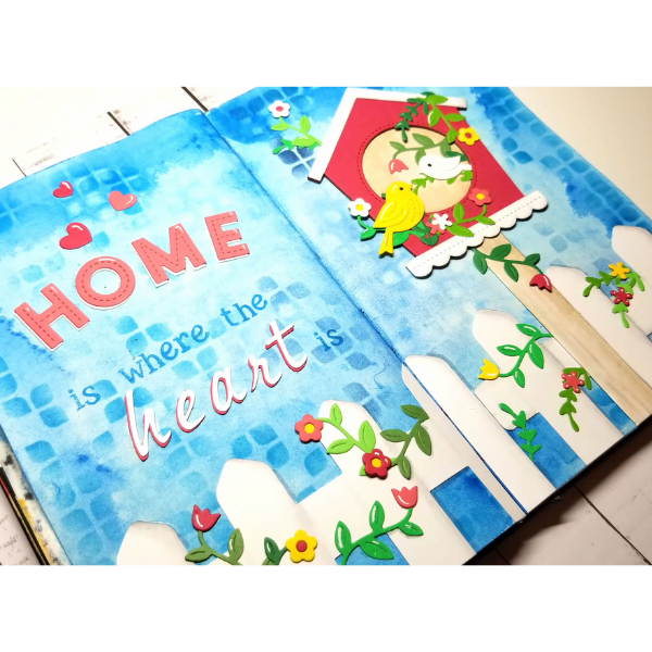"Home Is" Art Journal Page