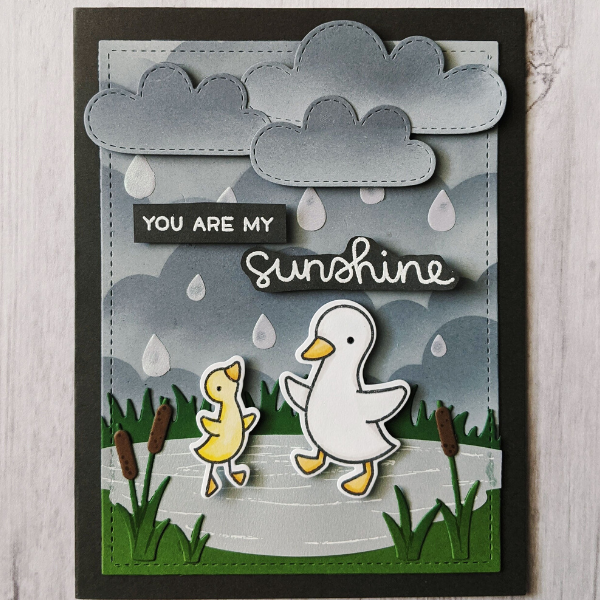 Lawn Fawn You Are My Sunshine Card by Heather