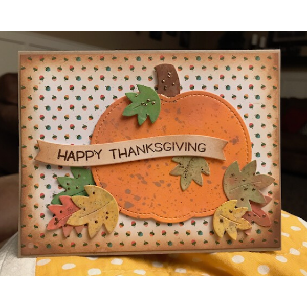 Happy Thanksgiving Oxide Card by Kay