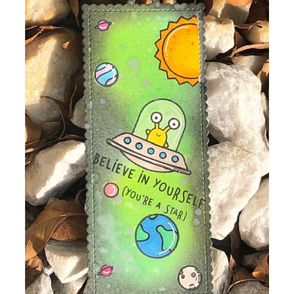 Alien Bookmark by Heather
